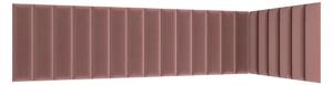 Set čalouněných panelů 210x90x60 VALERIO - růžový