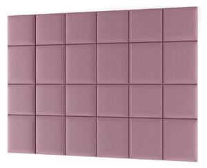 Set čalouněných panelů na zeď 240x180 VALERIO - růžový