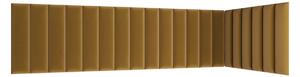 Set čalouněných panelů 210x90x60 VALERIO - hořčicový