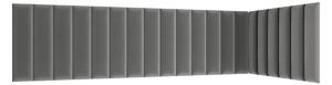 Set čalouněných panelů 210x90x60 VALERIO - šedý