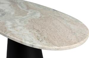 Bílý mramorový konferenční stolek DUTCHBONE JARED 70 x 35 cm