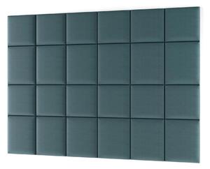 Set čalouněných panelů na zeď 240x180 VALERIO - světle modrý