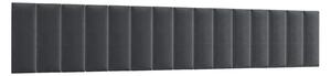 Set čalouněných nástěnných panelů 300x60 VALERIO - tmavě šedý
