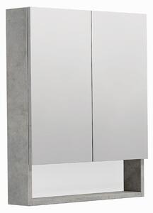 Zrcadlová skříňka SAT Cubeway 60x14x72 cm lamino beton GALCU60BE