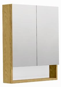 Zrcadlová skříňka SAT Cubeway 14x72 cm lamino dub hickory GALCU60DH