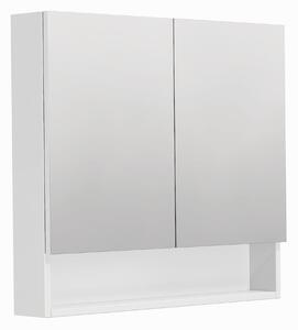 Zrcadlová skříňka SAT Cubeway 80x14x72 cm lamino bílá lesk GALCU80BL