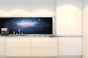 DIMEX | Fototapeta do kuchyně Galaxie KI-180-234 | 180 x 60 cm | černá, modrá