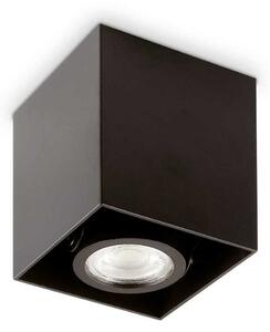 Stropní bodové svítidlo Ideal Lux Mood PL1 D09 Square Nero 243948 GU10 1x28W 9cm hranaté černé