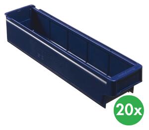 Plastová regálová přepravka MAX typ C - 115 x 500 x 100 mm, 20 ks