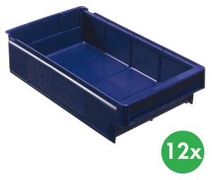 Plastová regálová přepravka MAX typ E - 230 x 400 x 100 mm, 12 ks