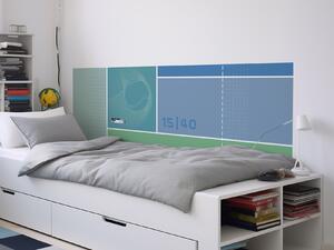 FUGU Ochrana zdi za postel Tenis - Break Point modrá Varianta ochrany zdi: Delší strana postele 200x65 cm