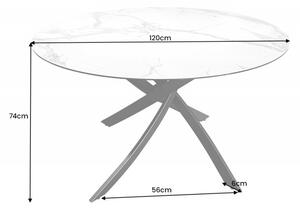 Kulatý jídelní stůl ALPINE ANTRACIT 120 CM keramika Nábytek | Jídelní prostory | Jídelní stoly | Všechny jídelní stoly