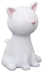 LED dětské noční světlo CATTY 19cm, bílá