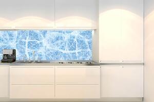 DIMEX | Fototapeta do kuchyně Povrch ledu KI-180-283 | 180 x 60 cm | modrá, bílá