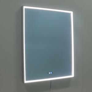 Nemlžící koupelnové zrcadlo s LED osvětlením 90x70 cm KZ4