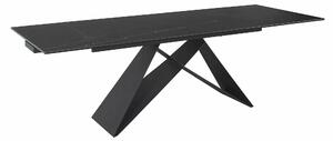 Signal Jídelní rozkládací stůl Westin 160/240 cm keramika černý/černý mramor