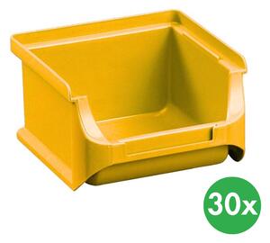 Plastové boxy PLUS 1, 102 x 100 x 60 mm, žluté, 30 ks