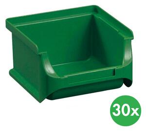 Plastové boxy PLUS 1, 102 x 100 x 60 mm, zelené, 30 ks