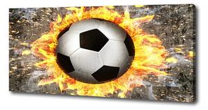 Foto obraz na plátně Hořící fotbalový míč oc-73632550