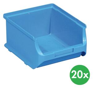 Plastové boxy PLUS 2B, 137 x 160 x 82 mm, modré, 20 ks