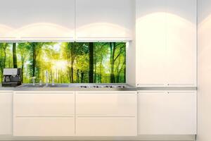 DIMEX | Fototapeta do kuchyně Svěží zelený les KI-180-189 | 180 x 60 cm | zelená