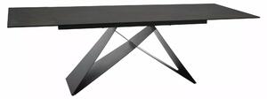 Signal Jídelní rozkládací stůl Westin 160/240 cm keramika černý/hnědý II