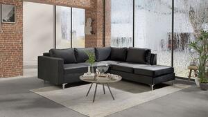 Rohová sedací souprava Nemezy Velvet, Barva: Tiffany 10, Strana: pravá 5902928137576