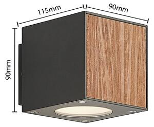 Lucande Cimala LED nástěnné světlo kostka 11,5 cm