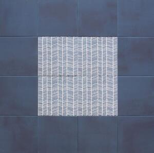 Tonalite Dlažba - obklad Aquarel Decor Stripe Navy Blue / Cream 15x15