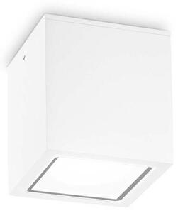 Venkovní stropní přisazené svítidlo Ideal Lux TECHO PL1 SMALL BIANCO 251561 GU10 1x20W IP54 9cm bílé