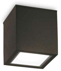 Venkovní stropní přisazené svítidlo Ideal Lux TECHO PL1 SMALL NERO 251578 GU10 1x20W IP54 9cm černé
