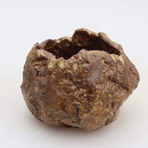 E-bonsai Keramická Skořápka 5,5 x 5 x 6 cm hnědá