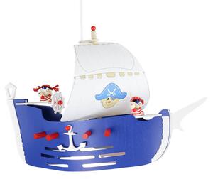 Závěsné světlo Pirátská loď do dětského pokoje