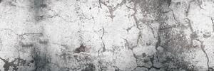 DIMEX | Fototapeta do kuchyně Šedá oprýskaná zeď KI-180-269 | 180 x 60 cm | šedá