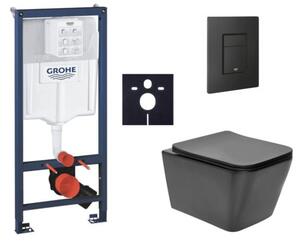 Závěsný WC set do lehkých stěn / předstěnová montáž SAT Infinitio SIKOGRSIN12BEKF0