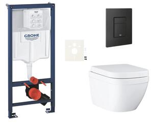 Závěsný WC set do lehkých stěn / předstěnová montáž GROHE Euro Ceramic SIKOGRSEUEKF0