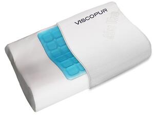 VISCOPUR Anatomický polštář VISCOPUR® COOL GEL s gelovou vrstvou profilovaný - 30x50 cm