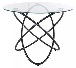 Signal Jídelní stůl Orbit 100 cm černý/čirý