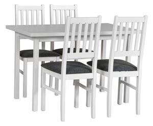 Drewmix jídelní stůl MAX 10 + deska stolu bílá, nohy stolu sonoma