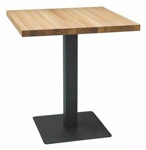 Signal Jídelní stůl Puro 80 cm lamino dub přírodní/černý