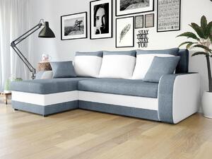 Rohová sedačka Dalmir Lux, Potah: Bristol 2442 + ekokůže Soft 017 (bílá) 5903211013539