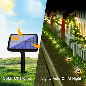 LEDsolar venkovní světlo na osvětlení cesty, 10 LED, bezdrátové, iPRO, 0,5W, teplá barva