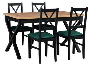 Jídelní stůl IKON 1 + deska stolu grafit, nohy stolu / podstava černá