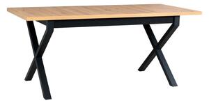 Jídelní stůl IKON 1 + deska stolu sonoma, nohy stolu / podstava černá