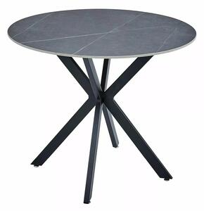 Signal Jídelní stůl Talia 90 cm keramika mramor/černý
