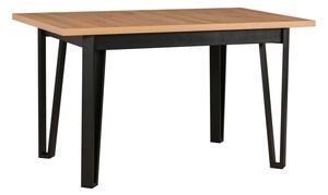 Jídelní stůl IKON 5 + deska stolu ořech, nohy stolu černá
