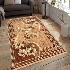 Vzorovaný koberec 50x90 cm LUKEN - béžový / hnědý