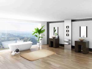 GRUND Koupelnová předložka MOON béžová Rozměr: 47x50 cm - na víko od WC nebo jako podsedák na židli
