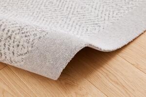 Kusový koberec vlněný Agnella Tempo Natural Edyl (binding) šedý Rozměr: 133x195 cm