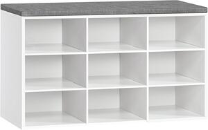 Botník Vasagle Endersen 80 cm bílý/šedý